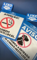 Placa em PVC adesivada