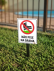 Placa em PVC adesivada