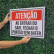 Placa em PVC adesivada