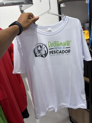 Camisa Personalizada Adulto Malha PP   Algodão + Poliester Sublimação 