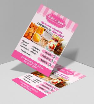 Flyers / Folhetos Couchê 80gr 10x15 4x0  Corte reto 