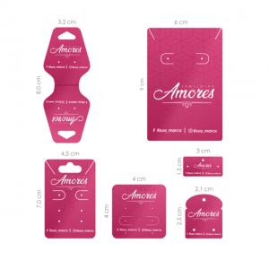 Tags Couchê 300g 9x5 4x0 Verniz UV Total Frente Corte Reto 